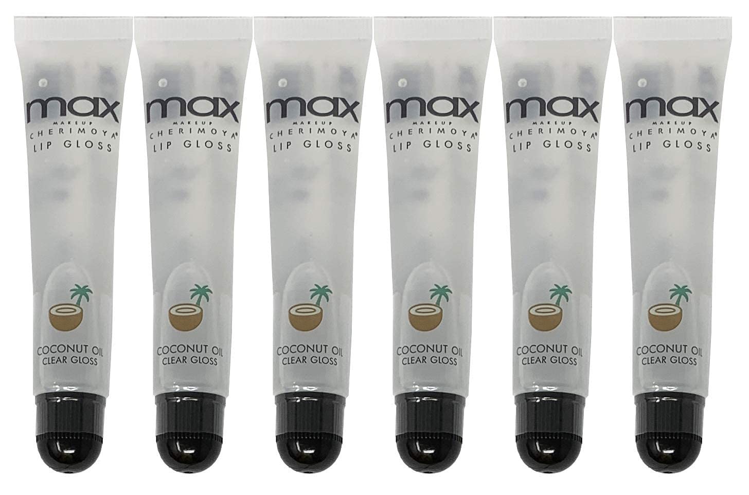 Cherimoya Max Makeup Clear Lip Polish Bulk (36 Pieces) Coconut : Beauty & Personal Care