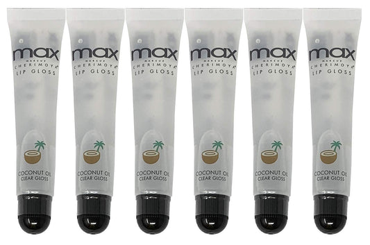 Cherimoya Max Makeup Clear Lip Polish Bulk (36 Pieces) Coconut : Beauty & Personal Care