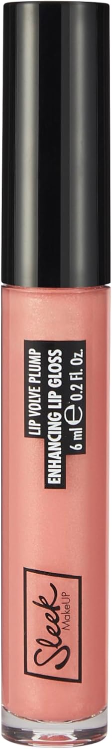 Sleek Makeup Lip Volve Plump Enhancing Lip Gloss For Fuller Looking Lips, Nourishes And Hydrates, Glossy Finish, Velour, 6 Ml