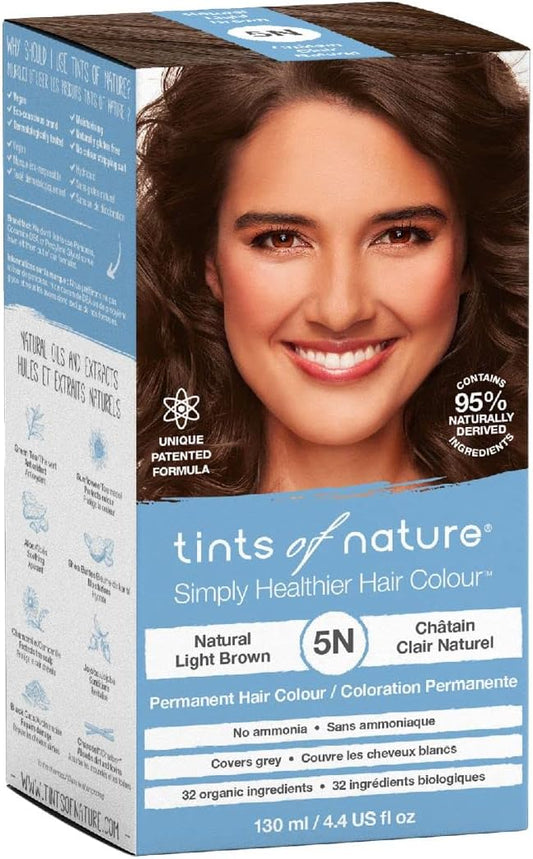 Tints Of Nature 10N Natural Platinum Blonde Permanent Hair Dye, Nourishes Hair And Covers Greys, Ammonia-Free, 130Ml