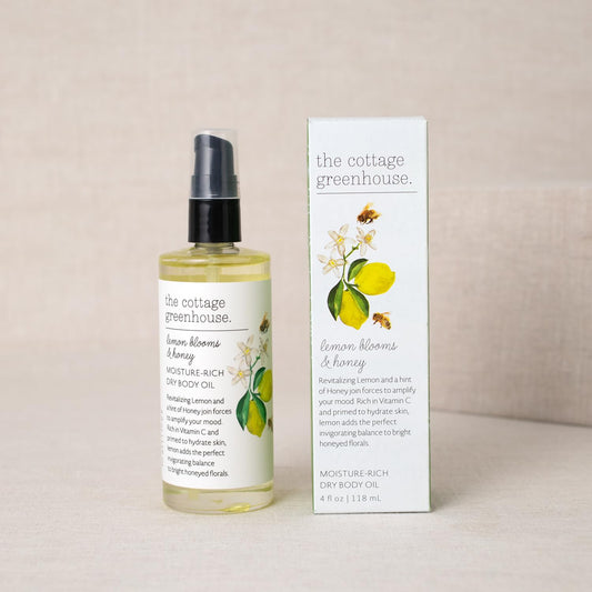 Lemon Blooms & Honey Dry, 4 Fl Oz, Women’S, Scented, Moisturizing Body Oil, Dry Body Oil For Women, Vegan, Gluten-Free, Paraben Free