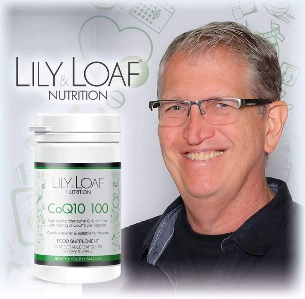 Lily & Loaf Coq10 Ubiquinone 100Mg | Premium Quality | Suitable For Vegetarians & Vegans | Kosher | Gluten Free