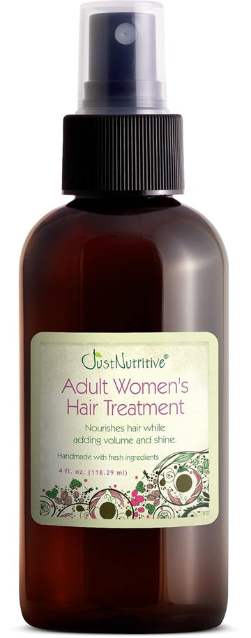 Just Nutritive Adult Women'S Hair Treatment Oil, Nourishing And Strengthening, 4 Oz, Liquid, Sls And Chemical Free, Ideal For Thinning Hair And Hair Loss Regrowth