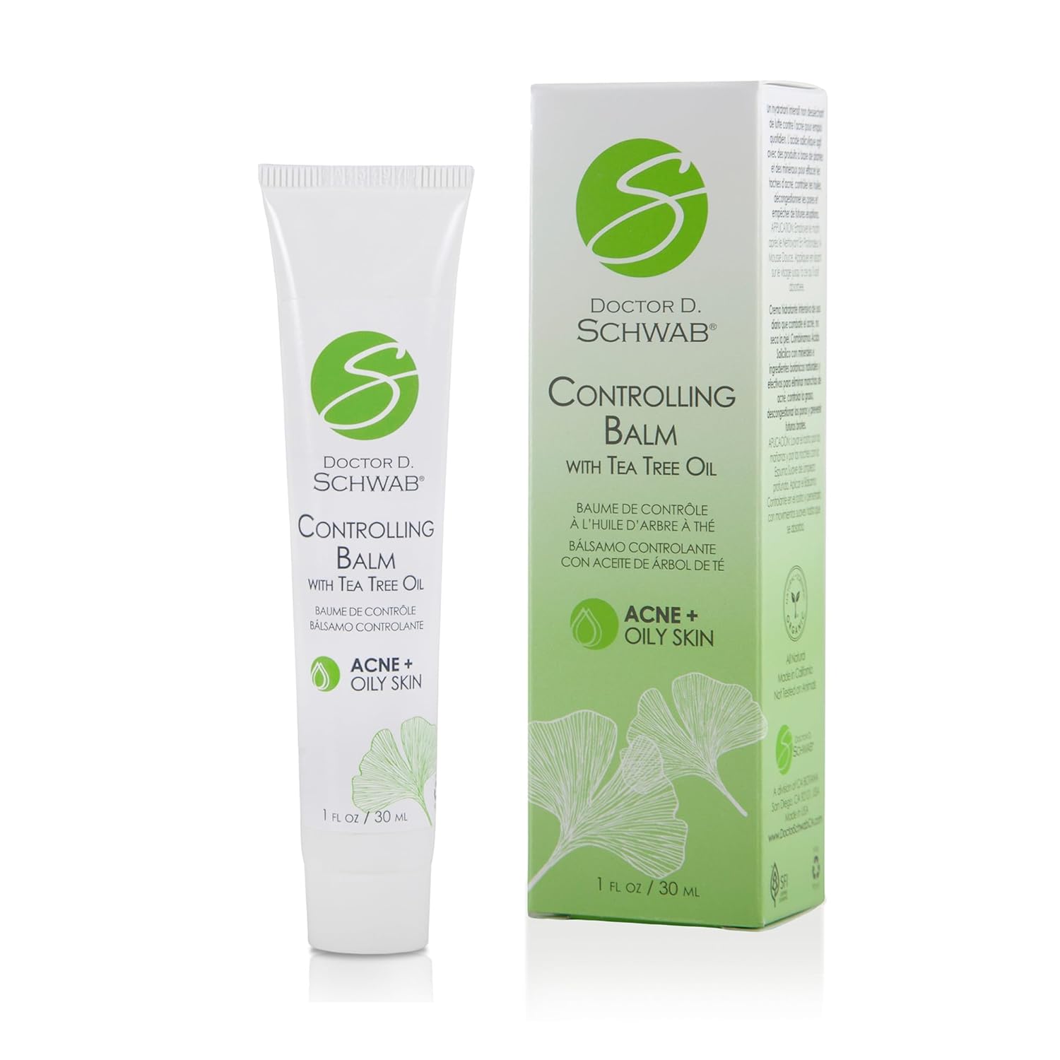 Dr. Schwab Controlling Balm W/ Tea Tree Oil (1 Oz.) : Beauty & Personal Care