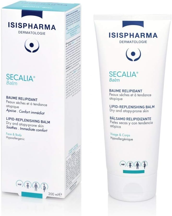 Isispharma Secalia Ato Balm 200 Ml - Body Lotion For Dry Skin With An Atopic Tendency - Reduces The Frequency And Intensity Of Itching - Body Lotion Lipid-Replenishing Fluid Balm - Made In France