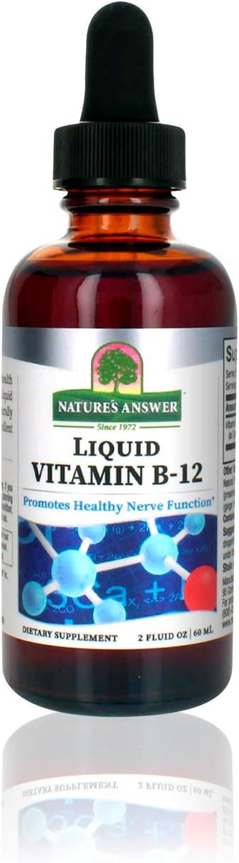 Nature'S Answer Liq Vitamin B-12 | Promotes Healthy Nerve Function & Energy Levels | Naturally Avored & Gluten-Free 2