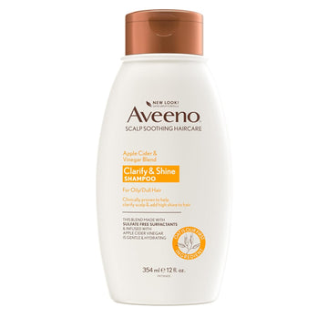 Aveeno Apple Cider Vinegar Clarifying Shampoo, Shine Enhancing, 12 Fl Oz