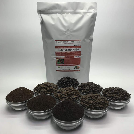 Guatemala Huehuetenango (Fresh Roasted Coffee) Central America roasted-to-order daily full-city roast whole bean we can grind provide lighter or darker roast upon request message at checkout
