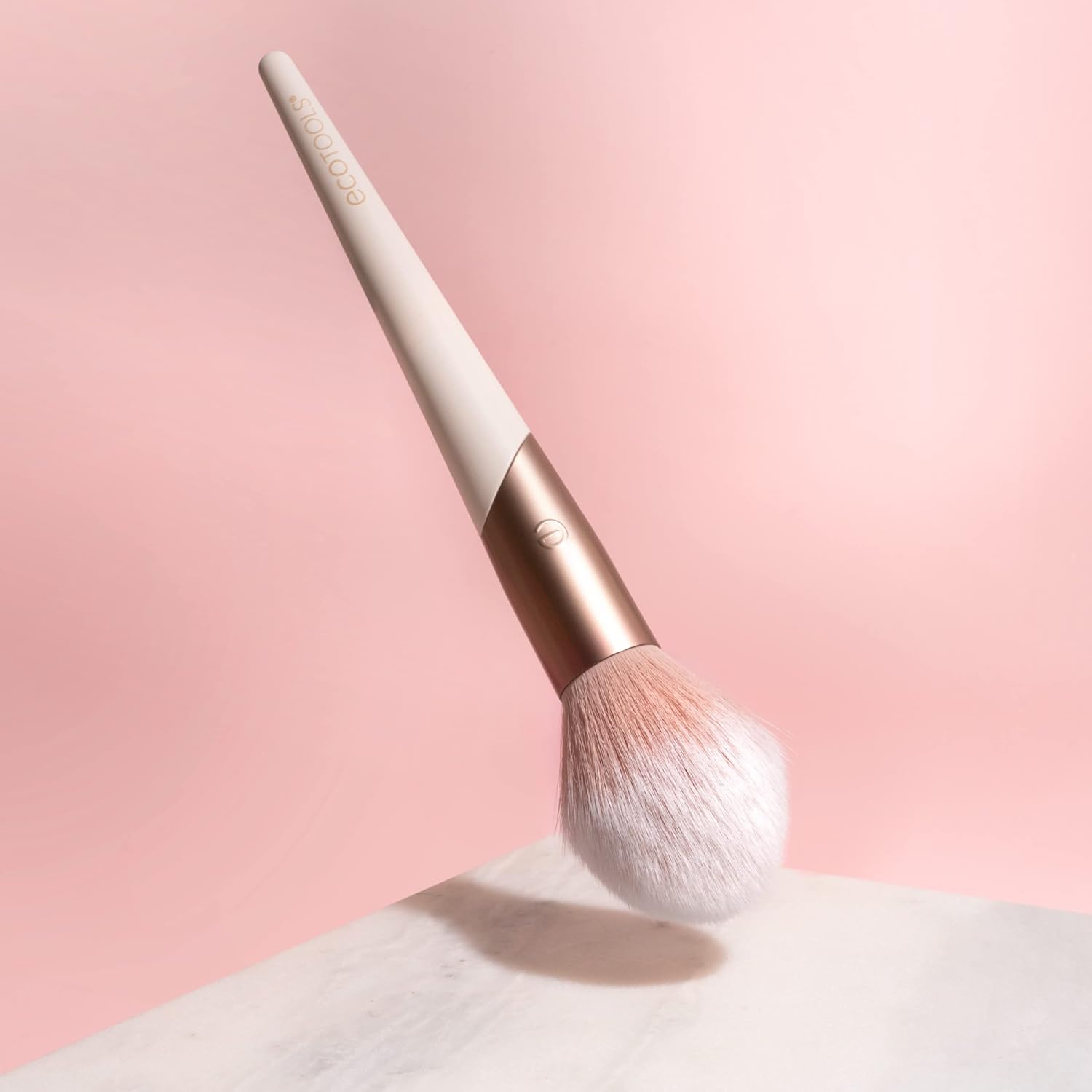 Ecotools Luxe Plush Powder Makeup Brush For Blush & Bronzer, Works Best With Powder Makeup, Luxurious And Glamorous, Eco-Friendly Premium Makeup Brush, Synthetic Bristles, Pink, 1 Count : Beauty & Personal Care