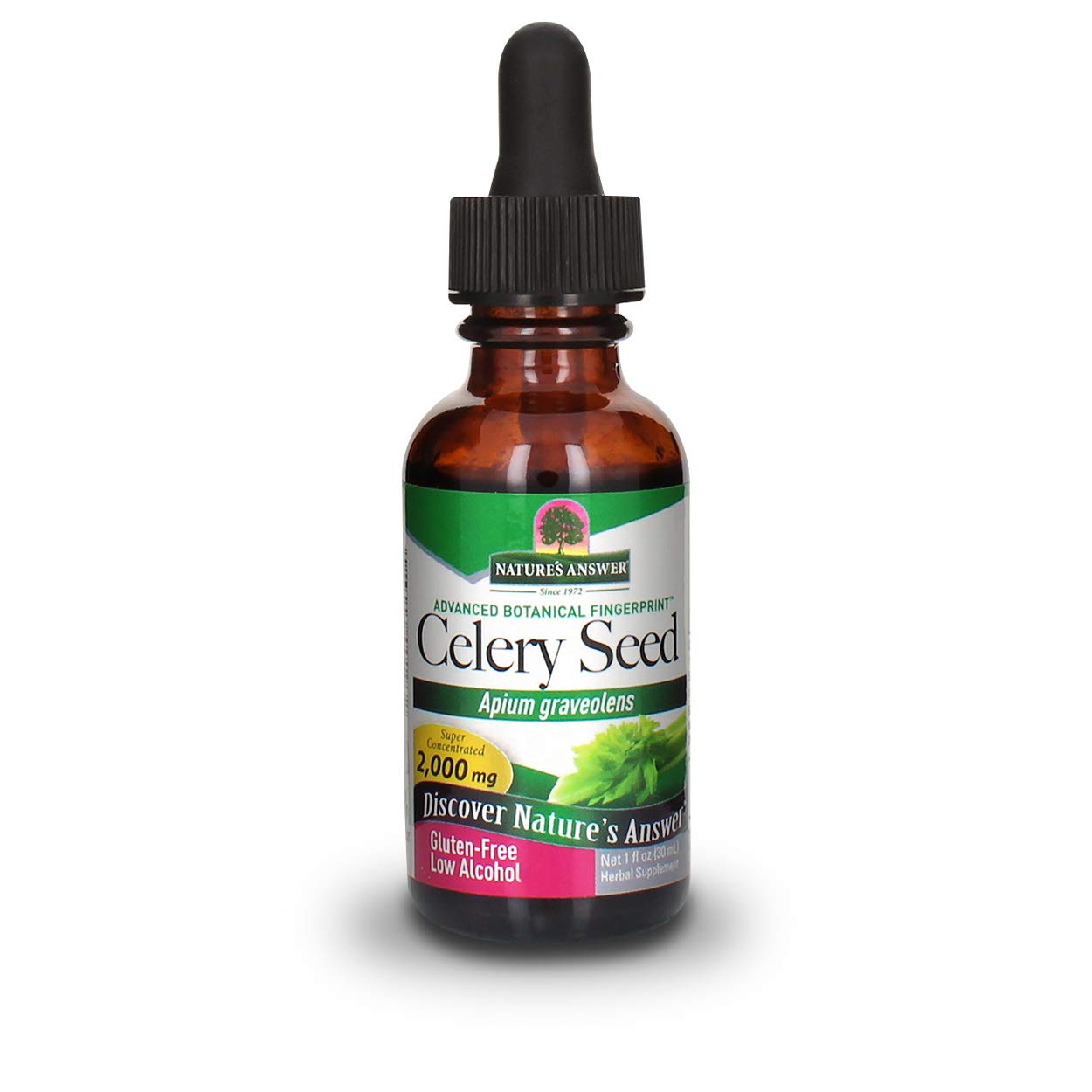 Nature'S Answer Celery Seed With Organic Alcohol 2000Mg 1 | Packed With Antioxidants | Promotes Joint Function | Urinary Tract Support | Single Count