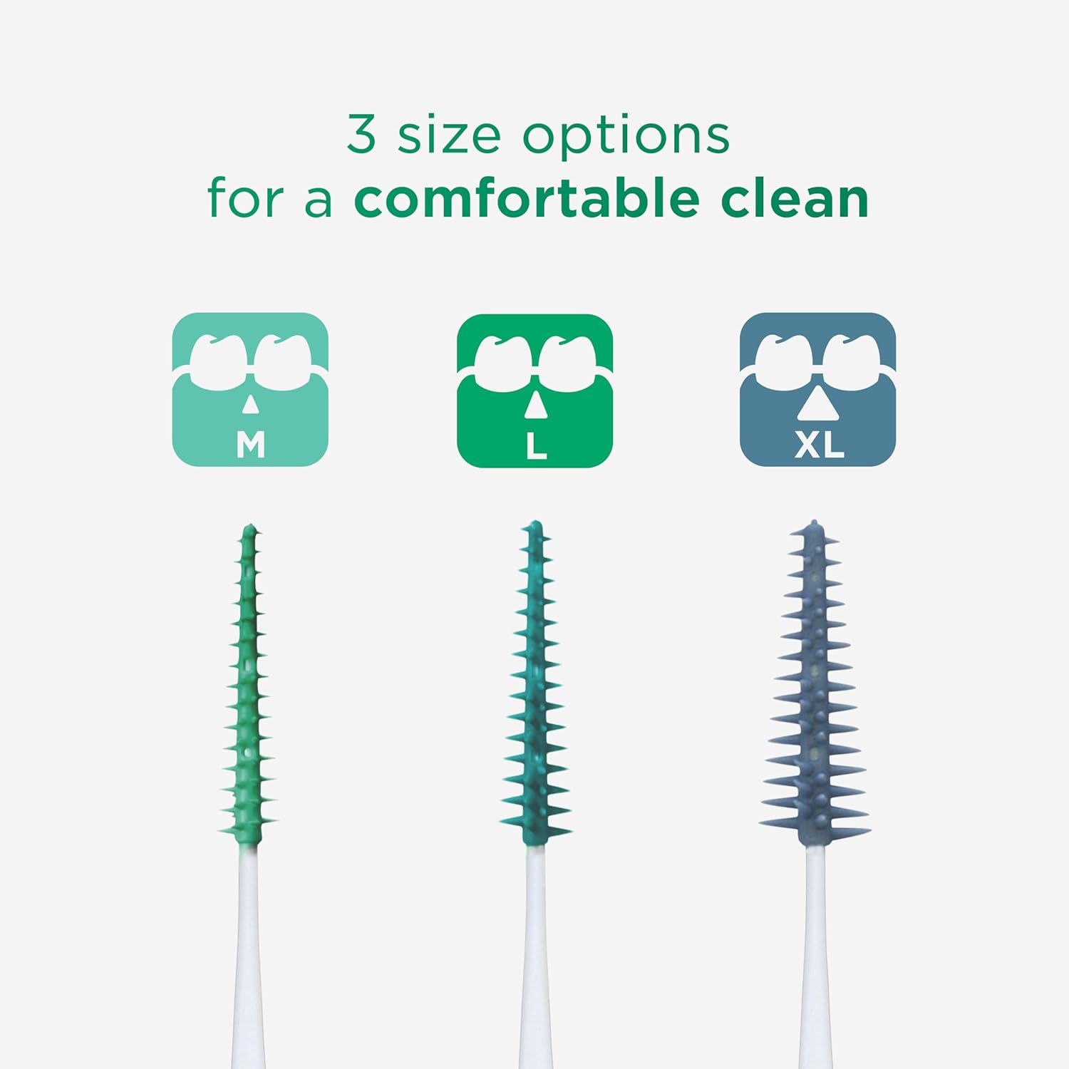 Gum Soft-Picks Original Interdental Cleaners | Teeth Cleaning And Plaque Removal | 4 X 50 Pieces (Size L: Iso 2 - Iso 3-5, 1.1-1.8 Mm)