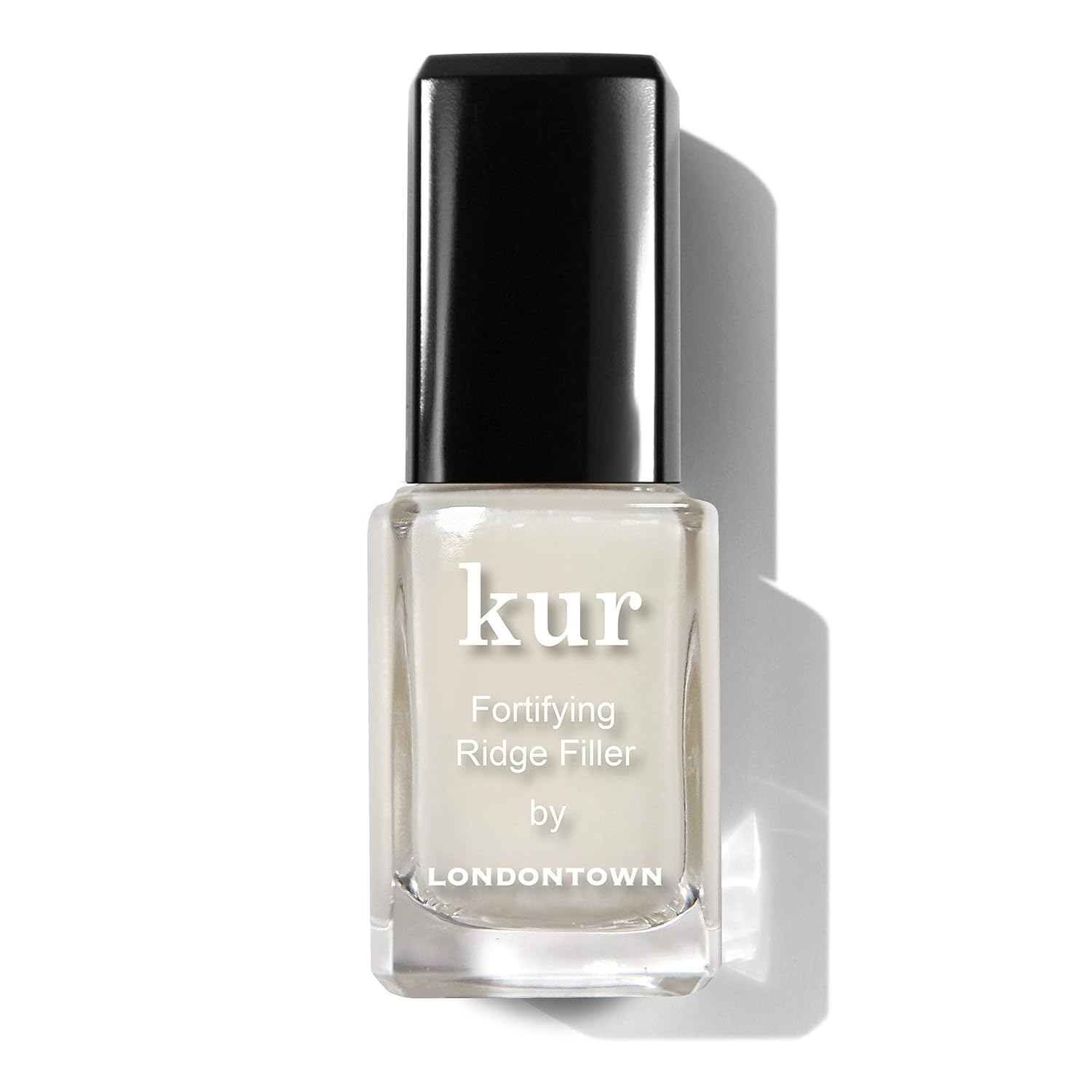 Londontown Kur Nail Ridge Filler - Smoother - Strengthener - Filler For Damaged Uneven Nails - Fortifying, Self Leveling Base, Vegan, Cruelty Free, Paraben Free, 0.4 Fl Oz