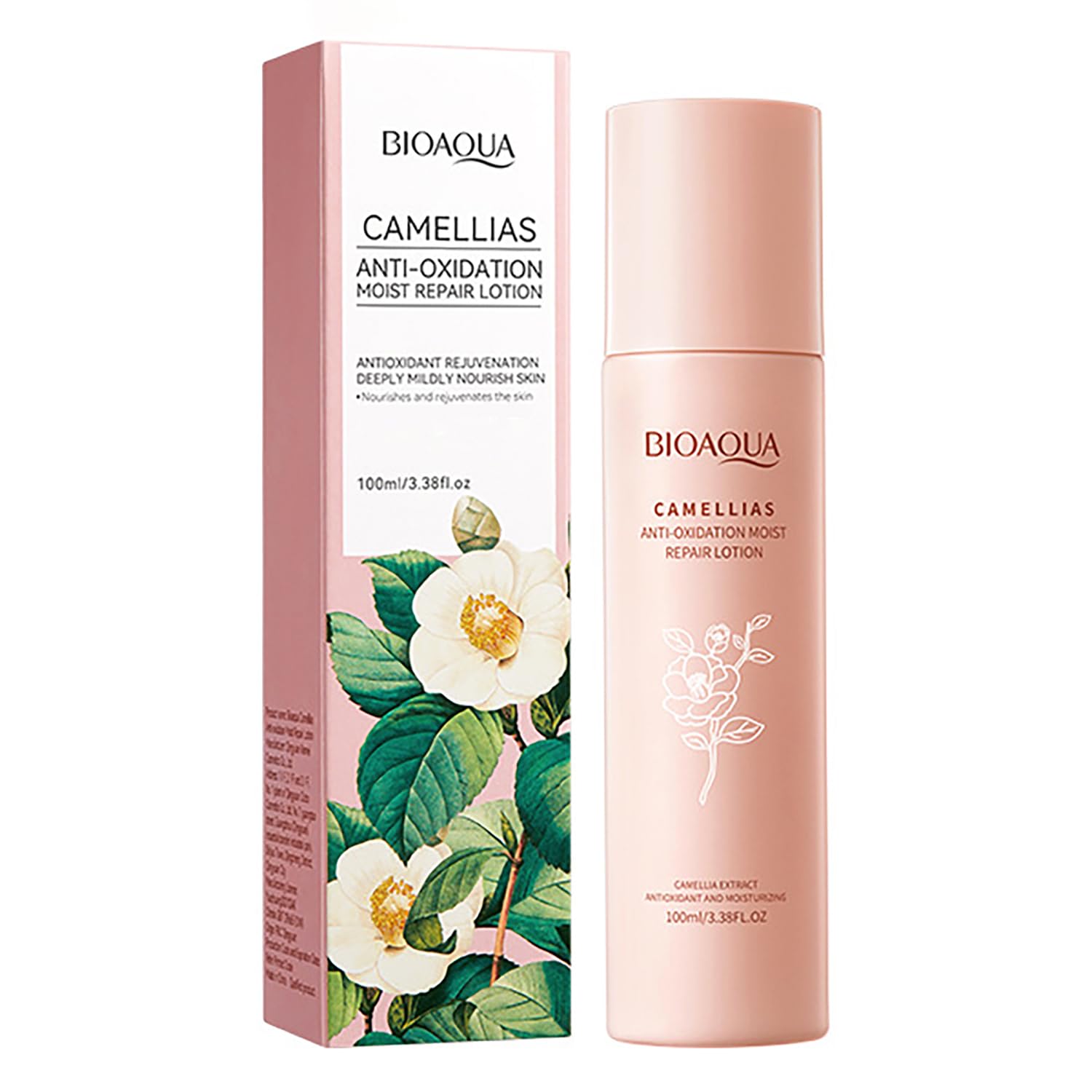 Bioaqua Camellias Anti-Oxidation Moisturizing Repair Lotion Rejuvenation Deep Nourish Smoothing Skin Care 100Ml / 3.38Fl.Oz