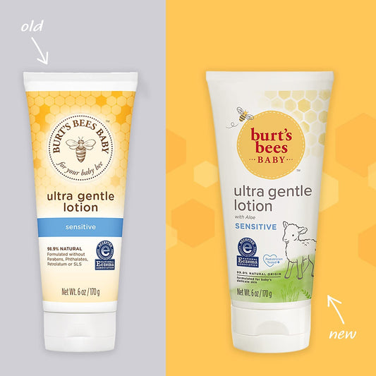 Burt's Bees Baby Ultra Gentle Lotion for Sensitive Skin - 6 Ounces - Pack of 3