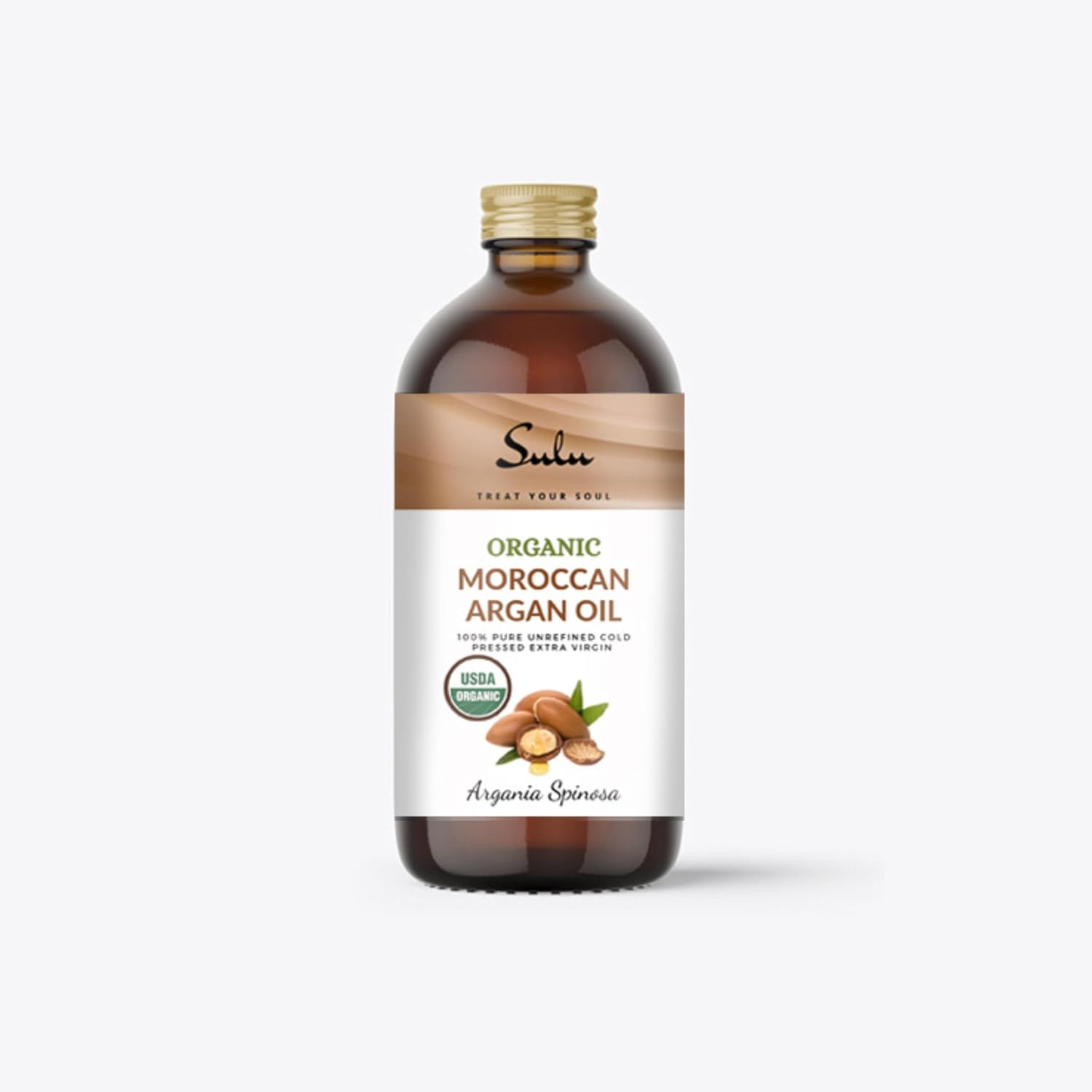 Sulu Organics 100% Pure Organic Cold Pressed Unrefined Virgin Moroccan Organ Oil (4 Oz)