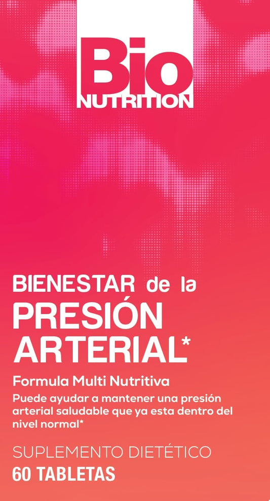 Bio Nutrition Blood Pressure Wellness 60 Tablets | Multi-Nutrient Formula | Vitamin D | 400Mg Calcium | Magnesium | 30 Servings Per Bottle