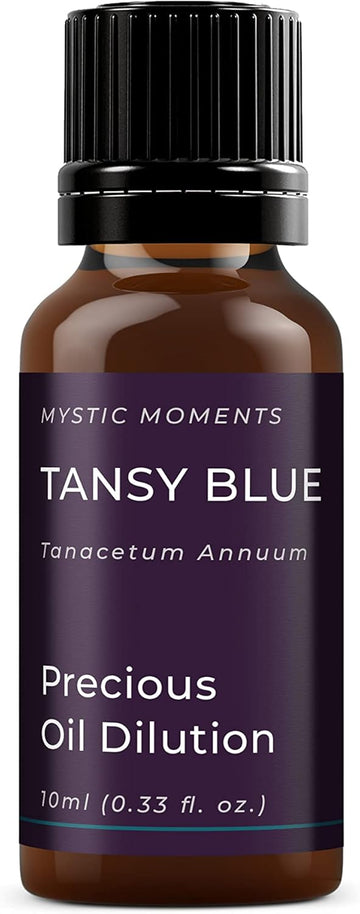 Mystic Moments | Tansy Blue Essential Oil Dilution 10Ml | 3% Tanacetum Annuum In Jojoba | Calming Aromatherapy Blend | Natural Skincare & Massage Oil | Pre-Diluted For Direct Use