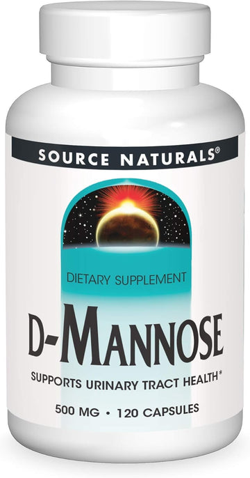 Source Naturals D-Mannose, Potent Urinary Tract & Bladder Health Support*, 500Mg - 120 Capsules