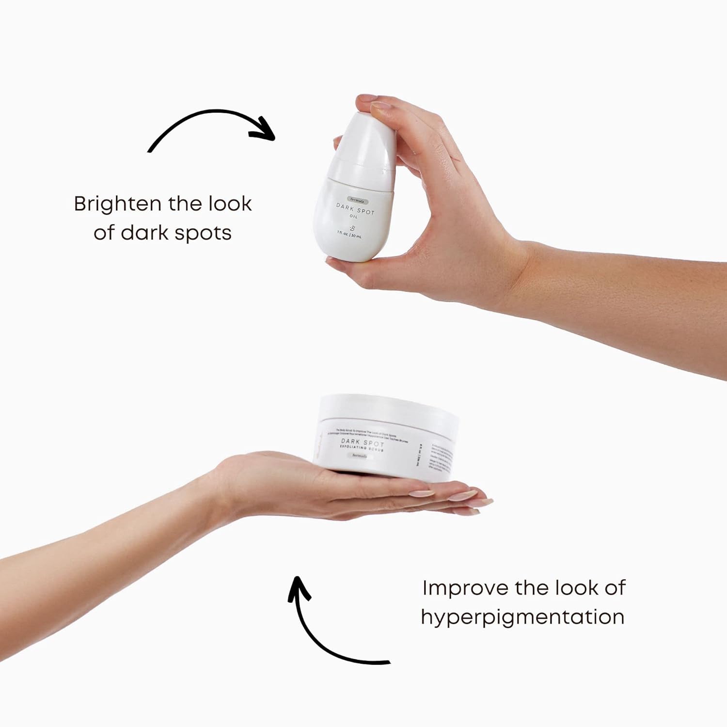 Bushbalm Dark Spots And Ingrown Hair 2 Step Routine - Rejuvenate And Nourish - Ingrown Hair Oil (30 Ml) And Exfoliating Scrub (236 Ml) - Bermuda : Beauty & Personal Care