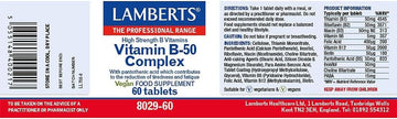 Lamberts Vitamin B-50 Complex - 60 Tablets