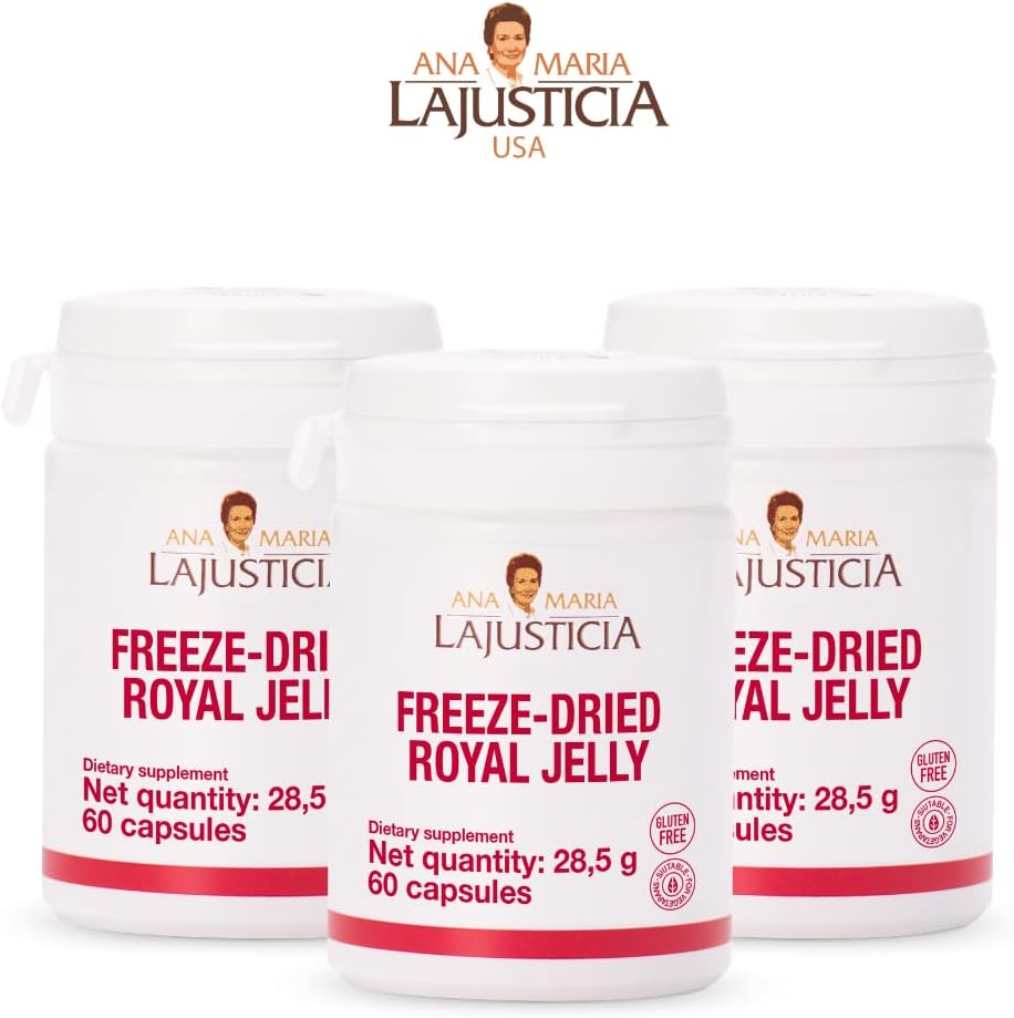 ANA MARIA LAJUSTICIA - Freeze-Dried Royal Jelly - 60 Day Treatment Pac