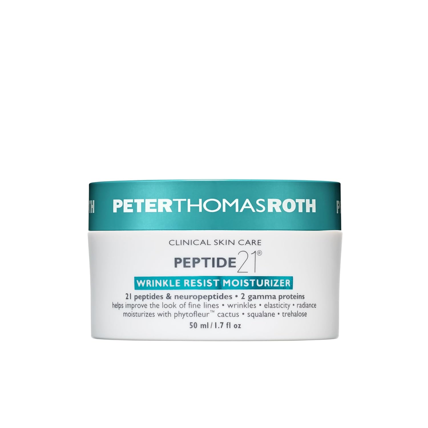 Peter Thomas Roth | Peptide 21 Wrinkle Resist Moisturizer | Anti-Aging Face Cream with 21 Peptides and Neuropeptides, 50 ml/ 1.7 fl. Oz (Pack of 1) : Beauty & Personal Care