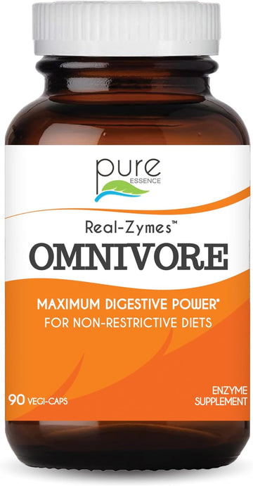 Real-Zymes? OMNIVORE Digestive Enzymes Supplement with Probiotics for Better Digestion - Natural Support for Relief of Bloating, Gas, Belching, Diarrhea, Constipation, IBS, etc. - 90 Caps