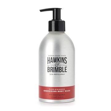 Hawkins & Brimble Bodywash Eco-Refillable Bottle - 10.1 Fl Oz (300Ml) For Men Hydrating Naturally Fragranced - Bottle For Life Eco Friendly