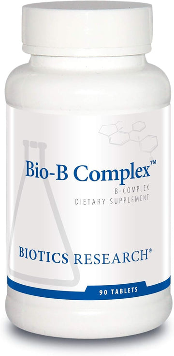 Biotics Research Bio B Complex High Potency B-Complex With Folate And Vitamins B2, B6 And B12 For Energy Production. Supports Cardiovascular Function, Metabolic Pathways, Brain Health 90 Tabs