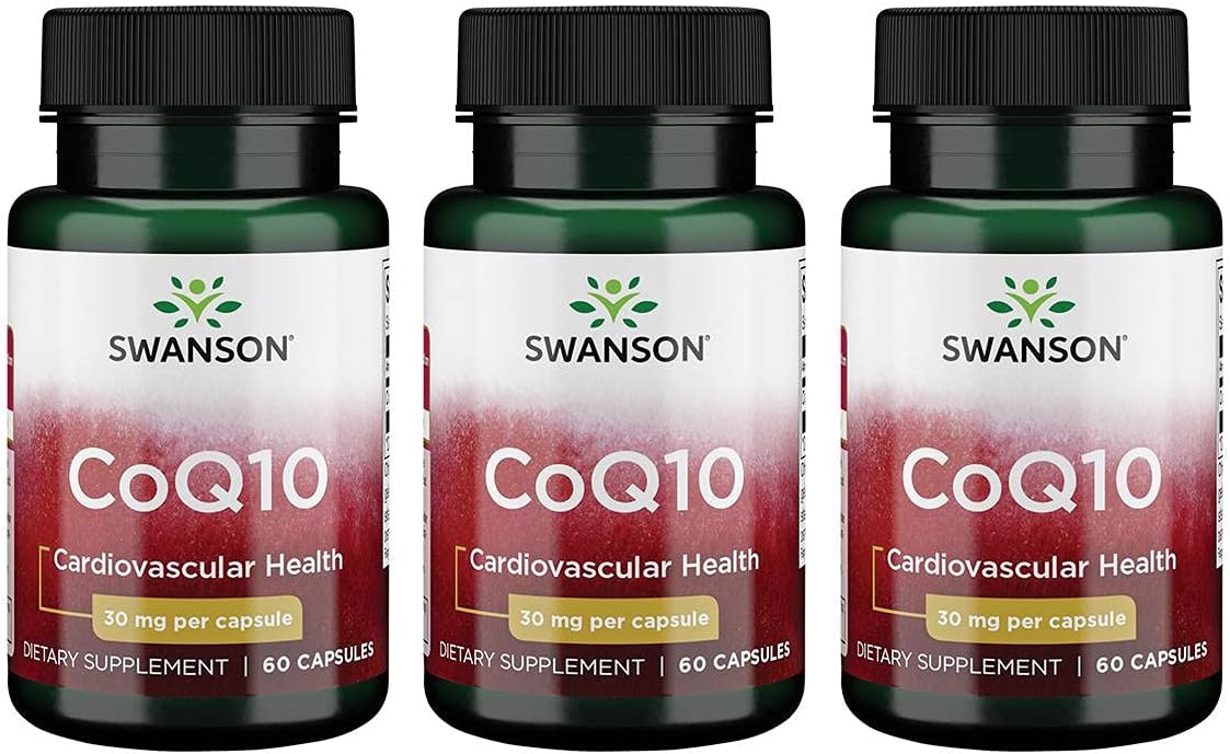 Swanson Coq10 30 30 Milligrams 60 Capsules (3 Pack)
