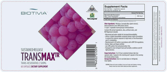 Transmax Time Release. 500Mg Of Trans-Resveratrol + Polydatin For More Bio-Availability. High Potency. 100% Vegetarian. Premium Resveratrol Product. Physician'S Choice. 60 Tablets