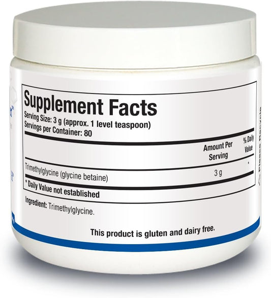 Biotics Research Tmg Powder – Trimethylglycine. Betaine. Powdered Formula. Methyl Donor. Vascular Protection. Muscle Gain. Detoxification. Supports Healthy Homocysteine Levels Contains: 8 Oz (240G)