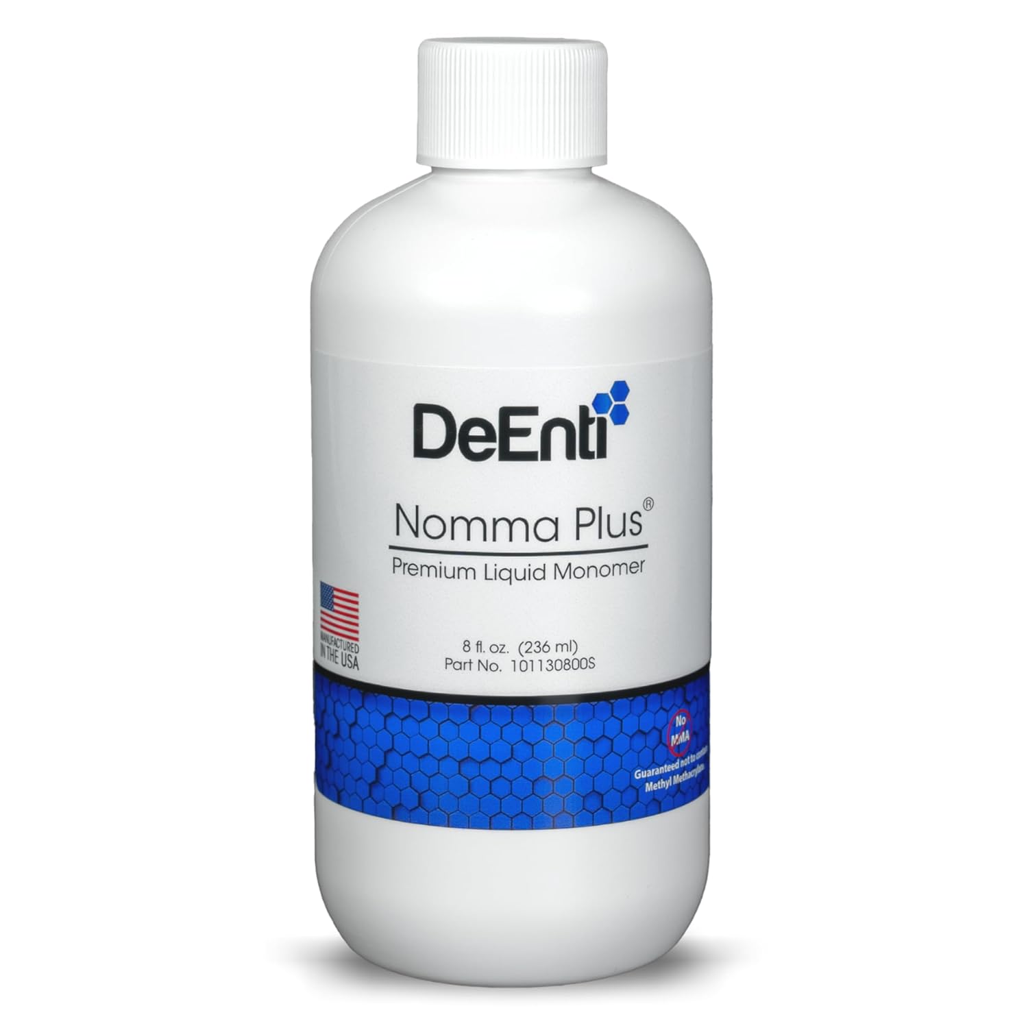 Deenti Nomma Plus Professional Liquid Monomer, Ema Nail Liquid For Acrylic Powder, Non-Yellowing Monomer Acrylic Nail Liquid, 8Oz Bottle, Professional Salon Quality Manicure And Pedicure Supplies