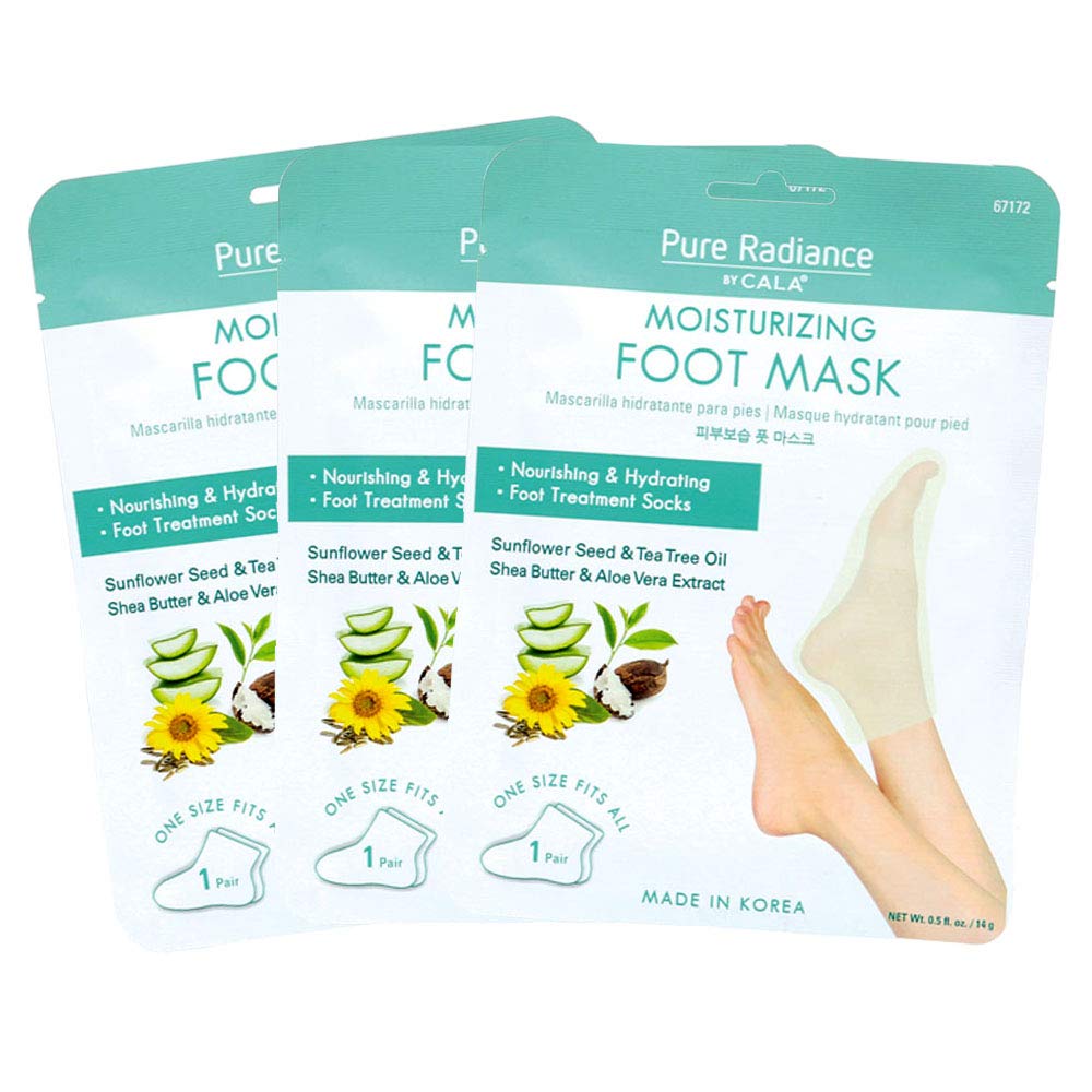 Cala Sea Salt Moisturizing Foot Mask 3 Count, 3 Count