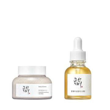 Beauty Of Joseon Ground Rice And Honey Glow Mask Pore Sebum Care For Dry Sensitive Skin With Glow Serum Propolis And Niacinamide Hydrating Facial Soothing Moisturizer For Irritate, Uneven Skin Tone