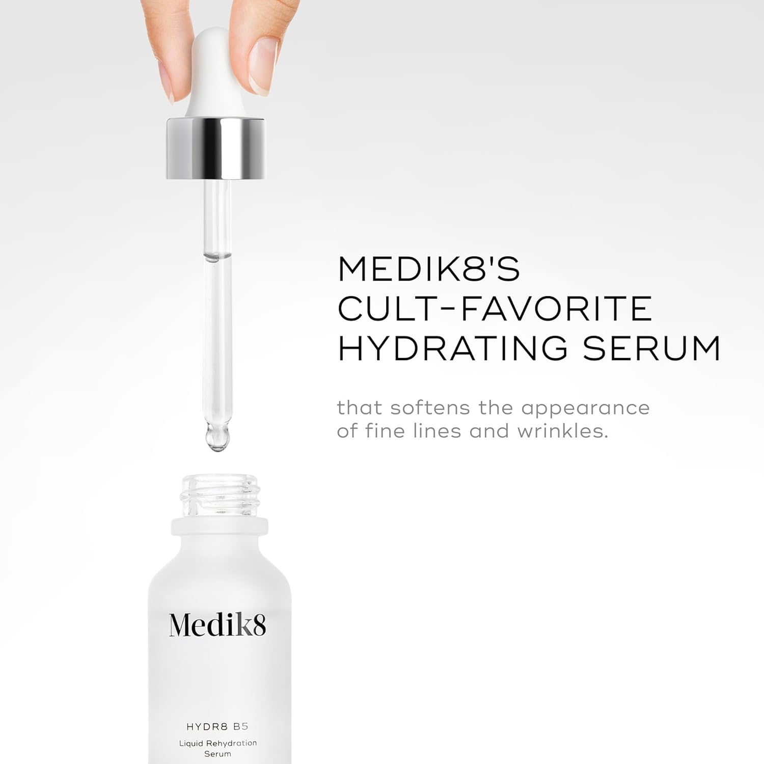 Medik8 Hydr8 B5 - Intense Hydrating, Firming, Hyaluronic Acid Serum For Face - Moisturizing Face Serum For Smooth Complexion - Vitamin B5-1.0 Oz : Beauty & Personal Care