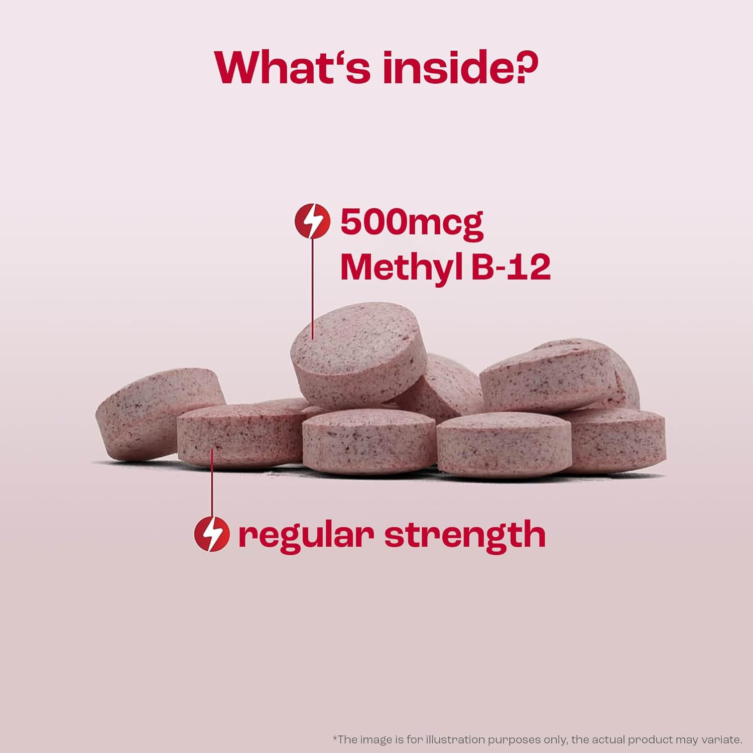 Jarrow Formulas, Methyl B12, 500mcg, Cherry Flavour, 100 Chewable Vegan Tablets, Lab Tested, Gluten Free, Vegetarian, Soy Free, GMO Free : Amazon.co.uk: Health & Personal Care