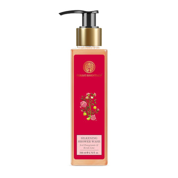 Forest Essentials Silkening Shower Wash, Iced Pomegranate With Fresh Kerala Lime, 200Ml