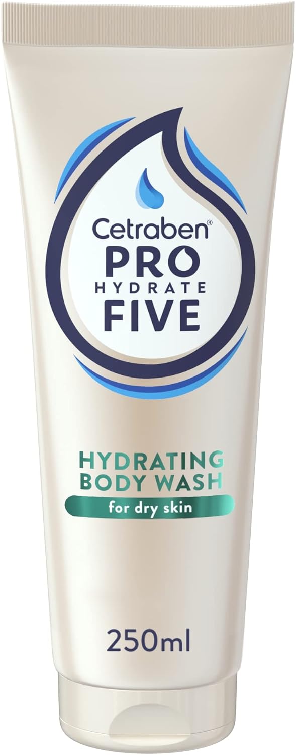 Cetraben Pro Hydrate Five Daily Body Wash 250 Ml With Ceramides And Vitamin B5, Perfect For Dry Skin, Vegan Friendly, Cruelty Free