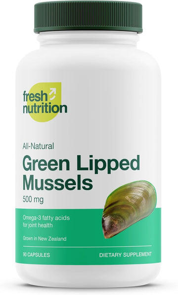 Green Lipped Mussel Capsules - Strongest Dna Verified From New Zealand - Perna Canaliculus Omega Supplement - May Promote Healthy Joints - 90 Capsules