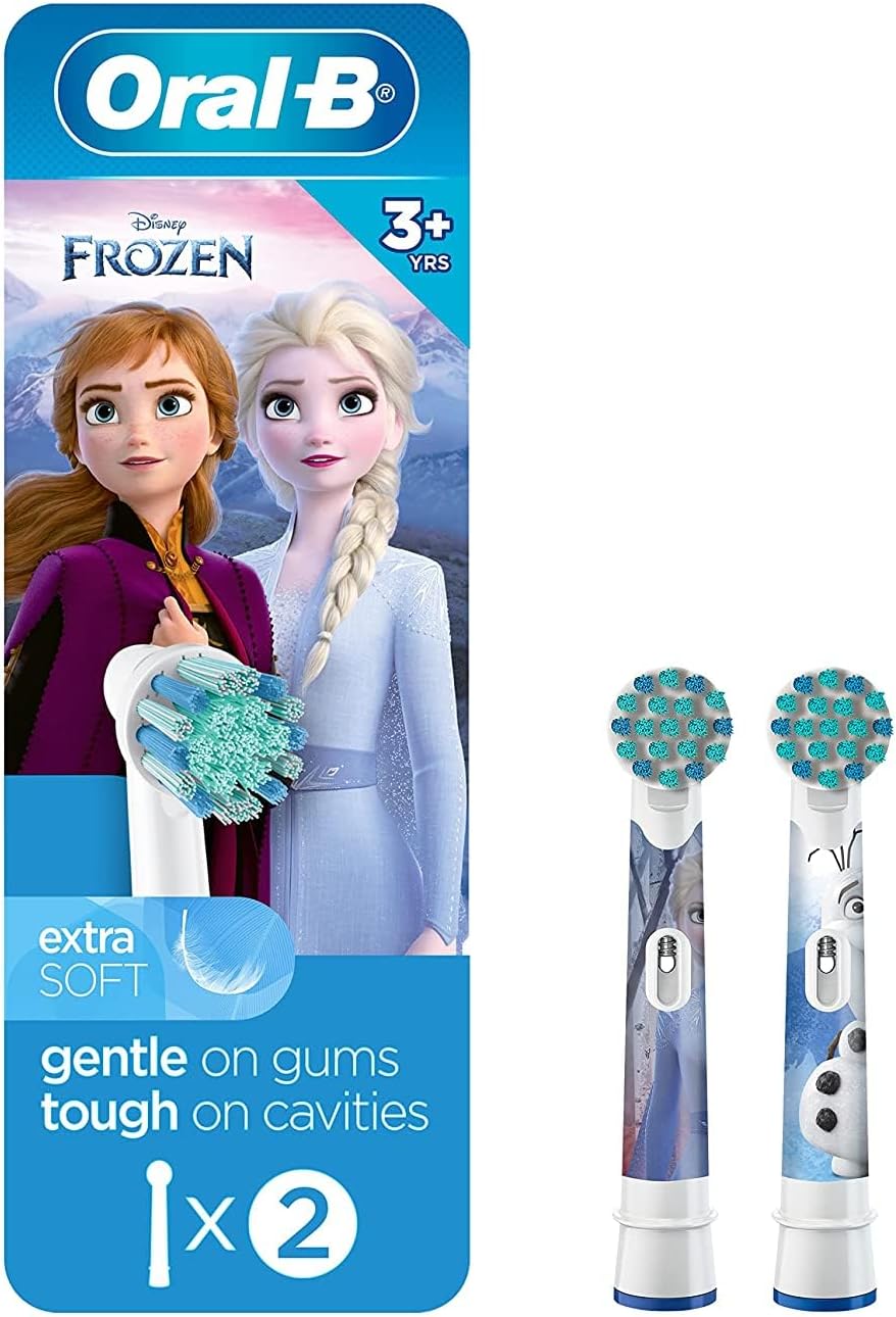 Oral-B Kids Extra Soft Replacement Brush Heads Featuring Disney'S Frozen, 2 Count, Kids 3+