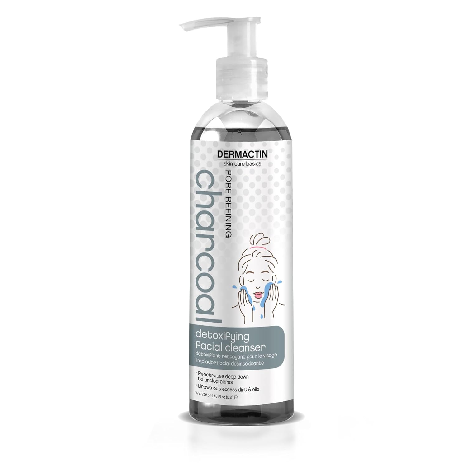 Pore Refining Charcoal Detoxifying Facial Cleanser, 8 Fluid Ounce