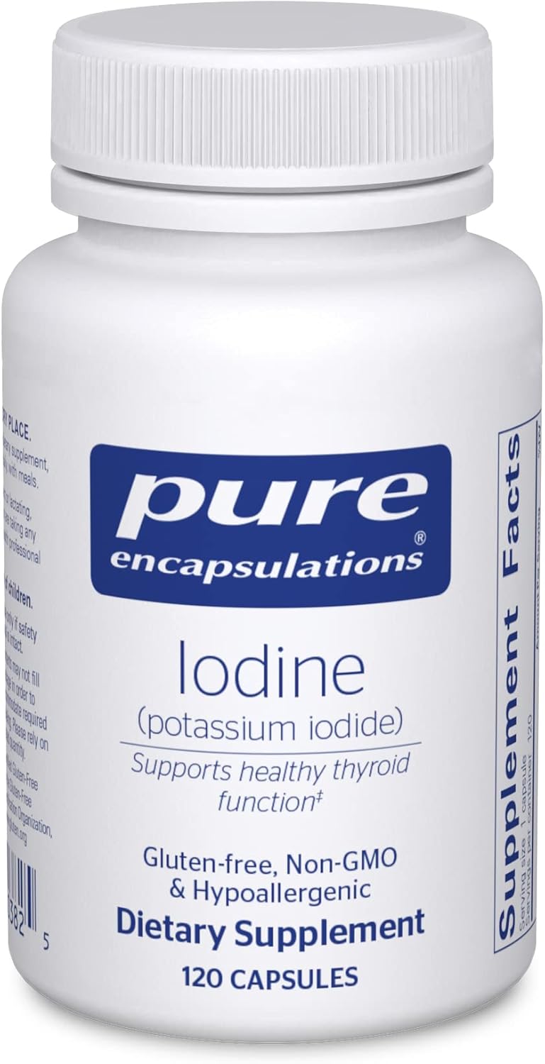 Pure Encapsulations Iodine - Supplement to Support The Thyroid & Help Maintain Healthy Cellular Metabolism - with Premium Potassium Iodide - 120 Capsules