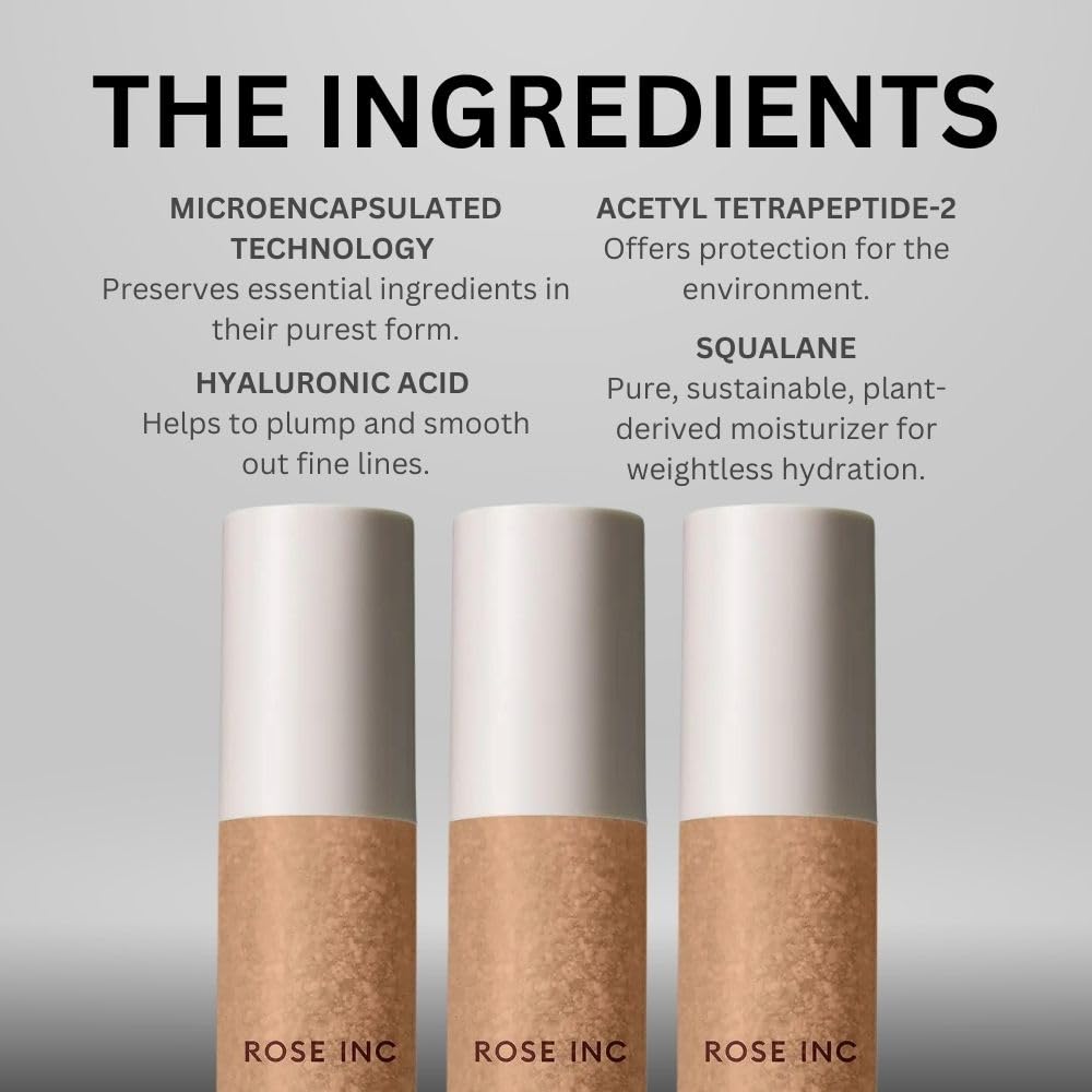 Rose Inc Skin Enhance Non-Comedogenic Skin Tint Serum Foundation 60 : Beauty & Personal Care