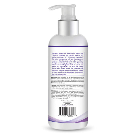 Hairgenics Propidren Hair Growth Shampoo With Biotin, Keratin, And Powerful Dht Blockers To Nourish, Stimulate Hair Follicles, And Regrow Thinning And Balding Hair