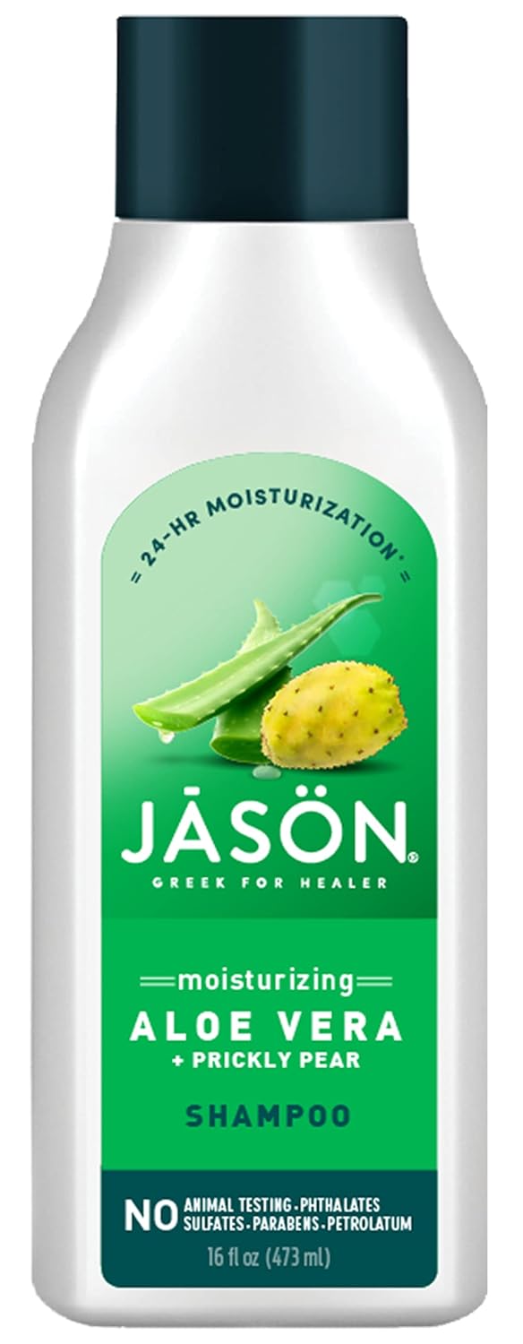 Jason Moisturizing Shampoo, Aloe Vera, 16 Oz (Packaging May Vary)