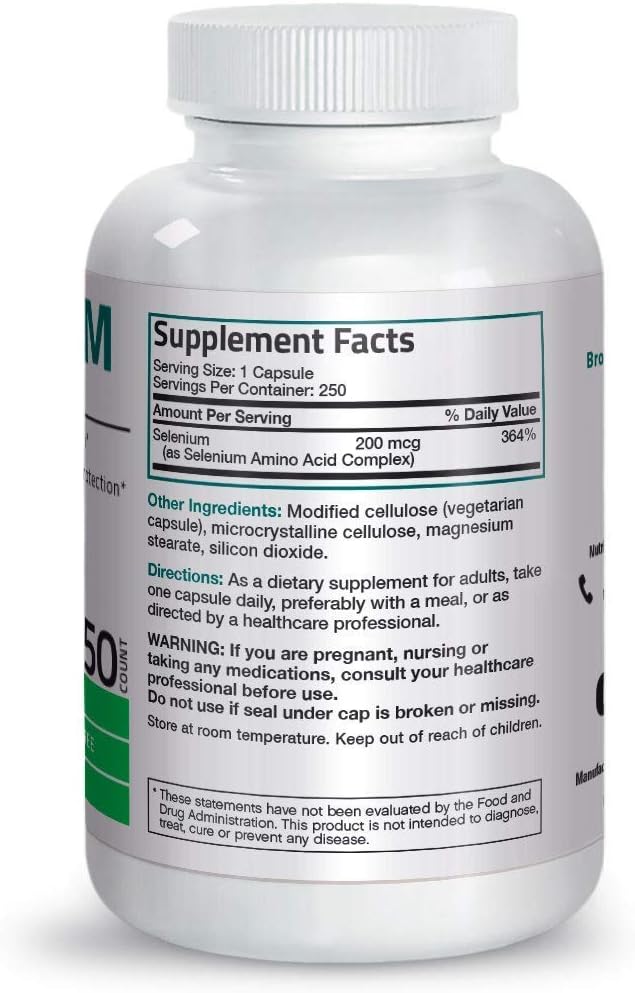 Bronson Probiotic 50 Billion CFU + Prebiotic with Apple Polyphenols & Pineapple Fruit Extract + Selenium 200 Mcg for Immune System, Thyroid, Prostate and Heart Health : Health & Household