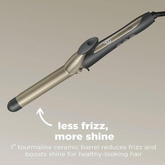 Infinitipro By Conair Tourmaline Ceramic 1-Inch Curling Iron, 1-Inch Digital Curling Iron, 1-Inch Barrel Produces Classic Curls – For Use On Short, Medium, And Long Hair