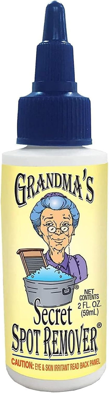 Grandma's Secret Spot Remover - Chlorine, Bleach and Toxin-Free Stain Remover - Stain Remover for Clothes - Fabric Stain Remover Removes Oil, Paint, Blood and Pet Stains – 2 Ounce