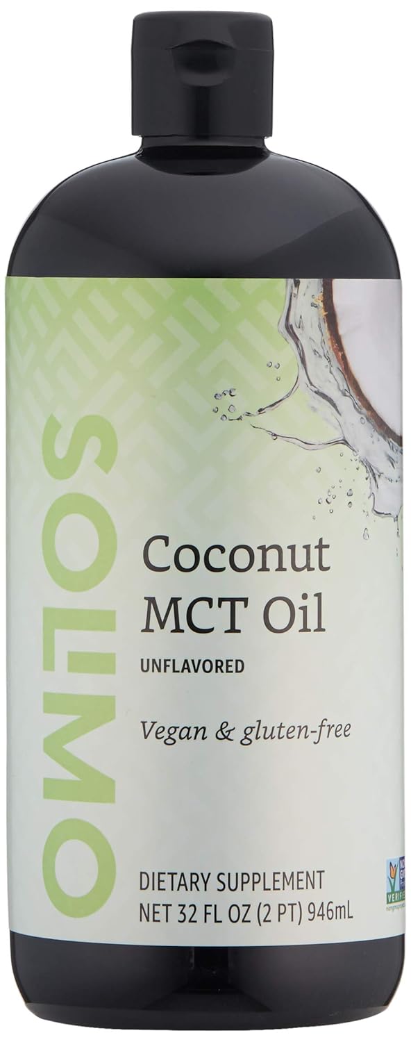 Amazon Brand - Solimo Mct Liquid Coconut Oil, Unflavored, 32 Fl Oz (Pack Of 1)